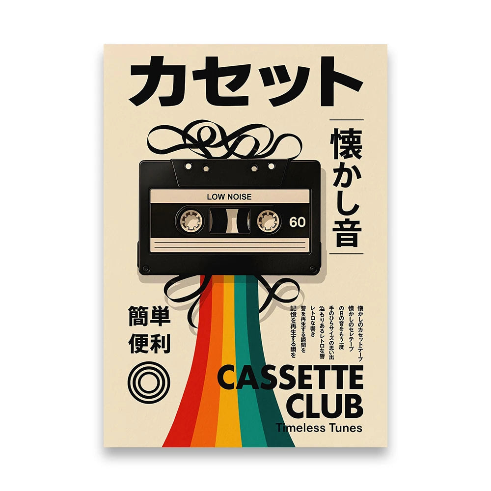 Vintage Gaming Console Canvas Wall Art Print Poster Retro Camera Decorative Painting