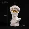 European Home Decoration David Head Resin Statue