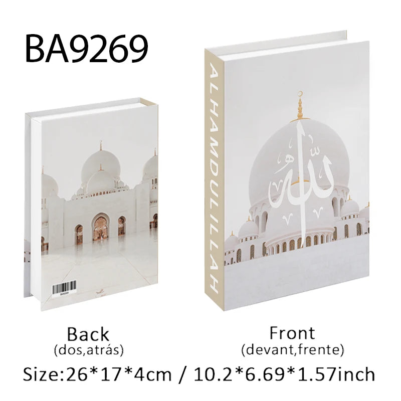 Islamic Mosque Luxury Fake Book Storage Box