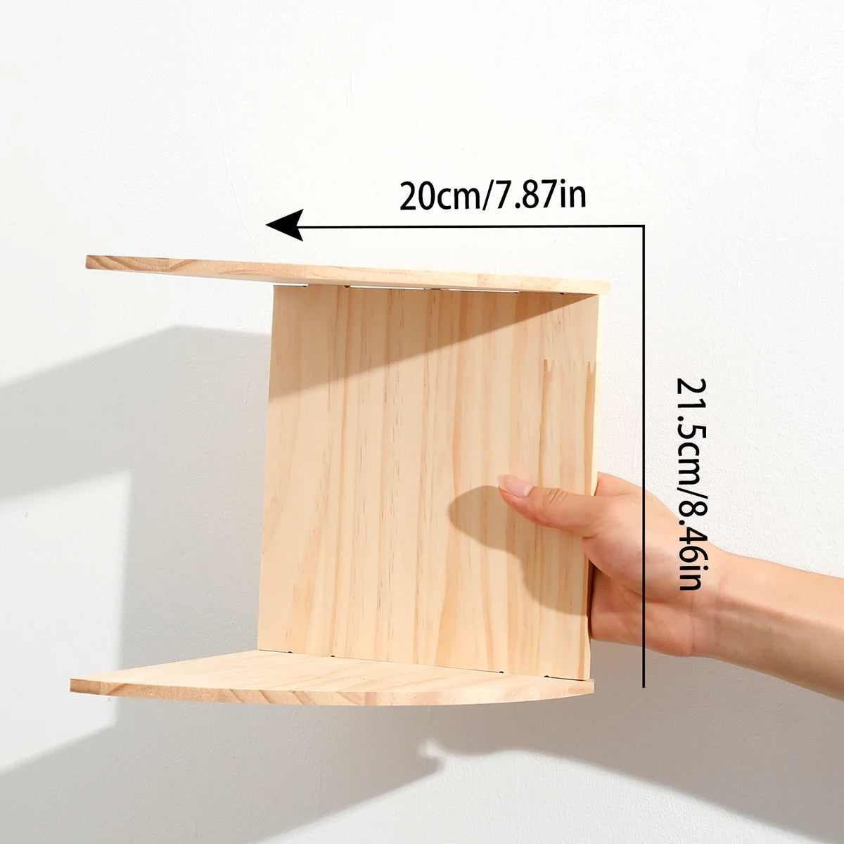 2/4/5 Layers PVC Wooden Corner Shelf