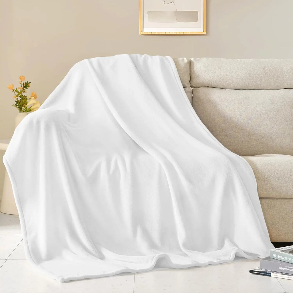 Fleece Blanket Grey Lightweight Blanket