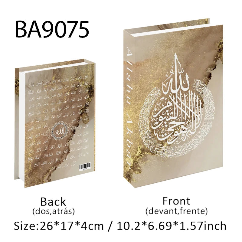 Islamic Mosque Luxury Fake Book Storage Box