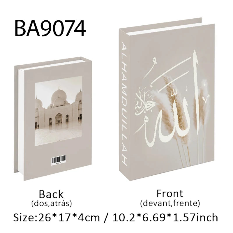 Islamic Kaaba Mosque Luxe Fake Book Storage Box