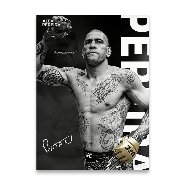 Boxing Star Canvas Wall Art Print Poster MMA Decorative Painting