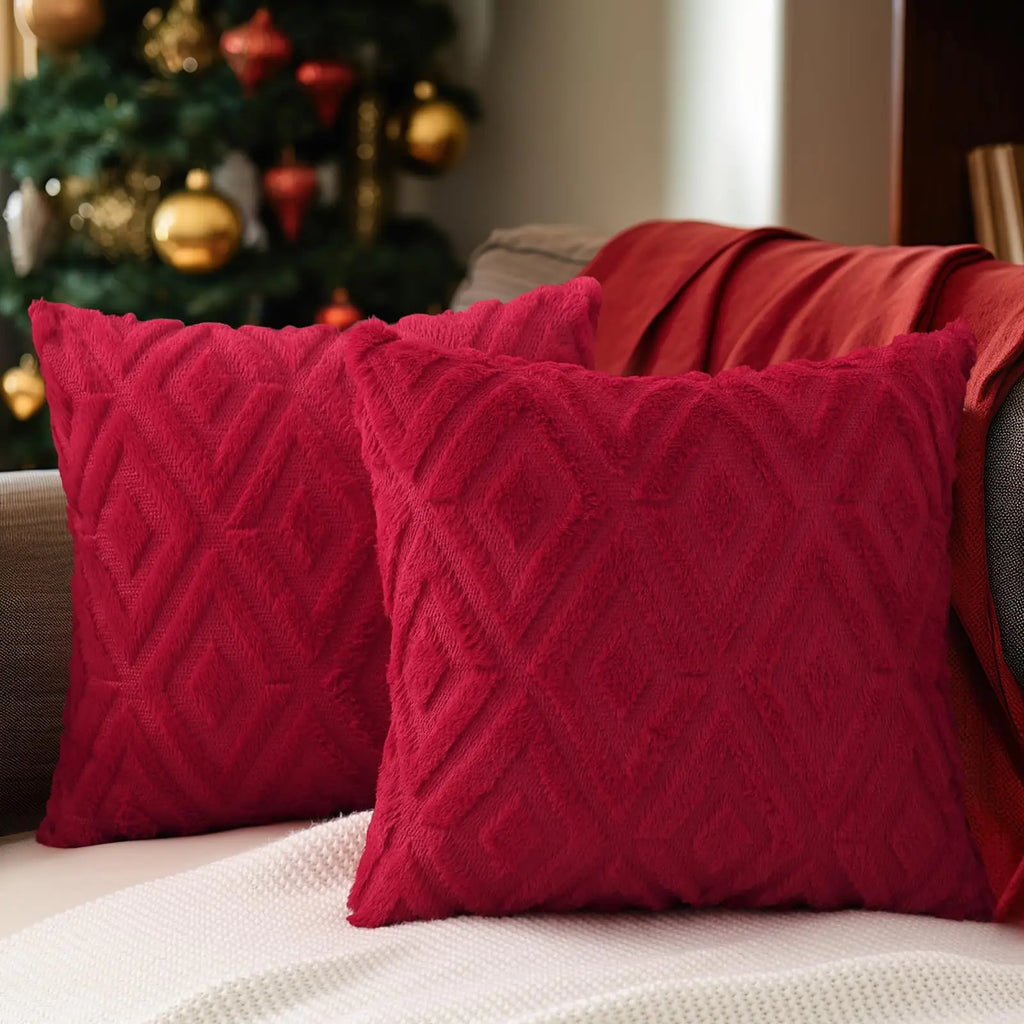 HAPIHAPPY Throw Pillow Covers Set of 2