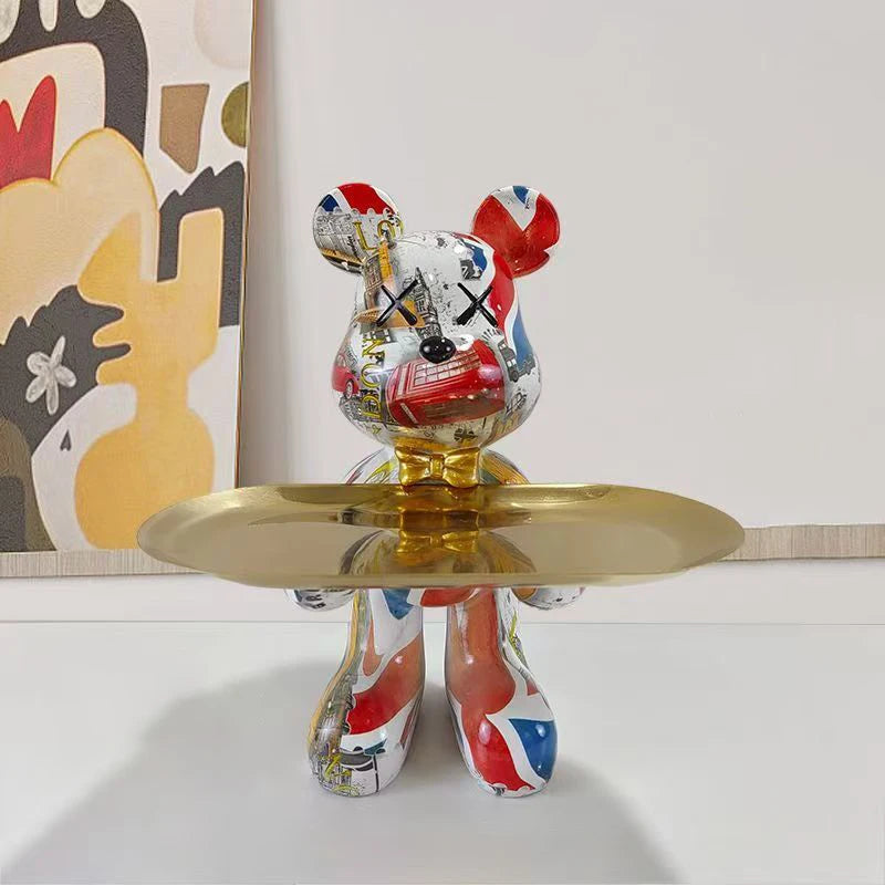 21cm Graffiti Bear Ornament Figurine