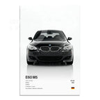 Minimalist Hyper Car Poster - E60 M5 CS M3 G800 911 GT3RSports Car Supercar Canvas