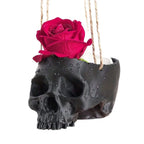 3D printed flowerpot hanging basket skull