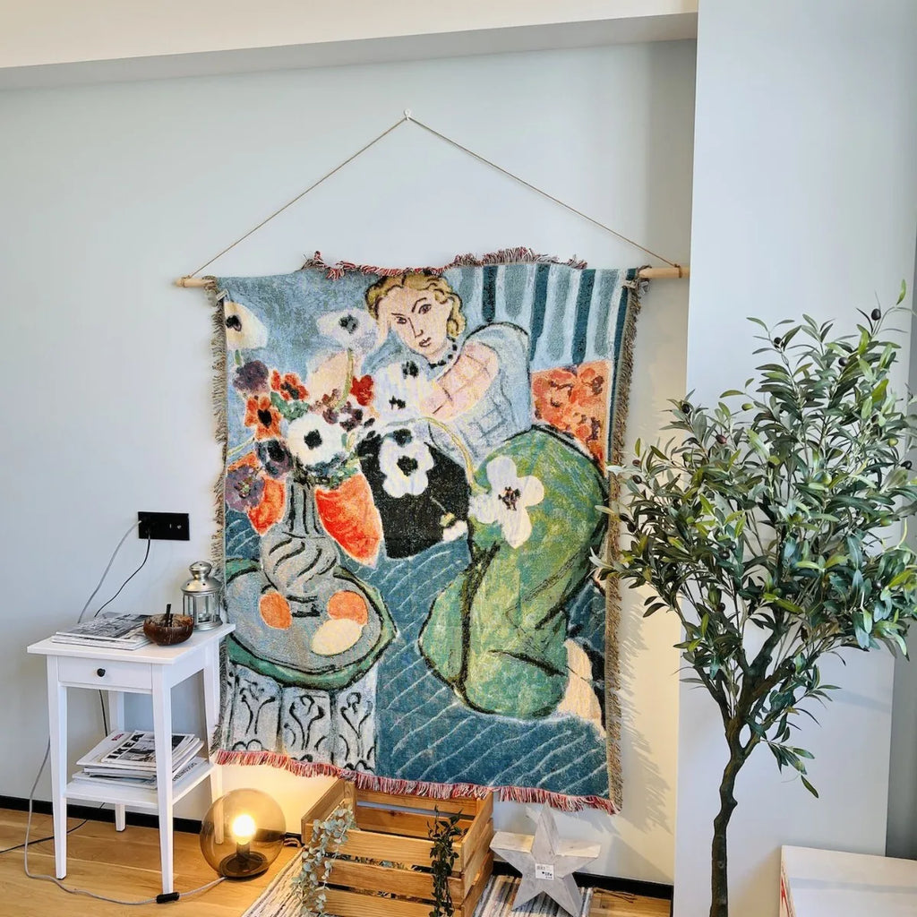 Henri Matisse French Artist Tapestry Blanket Sofa Throw