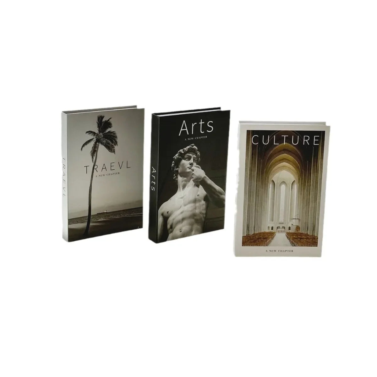 Minimalist Modern Decorative Fake Books