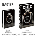 Luxury Perfume Fake Book Storage Box