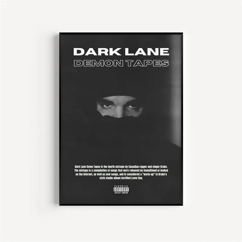 Black and White Drake Concert Cover Poster