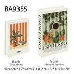 Coffee Lover Open Fake Book Storage Box