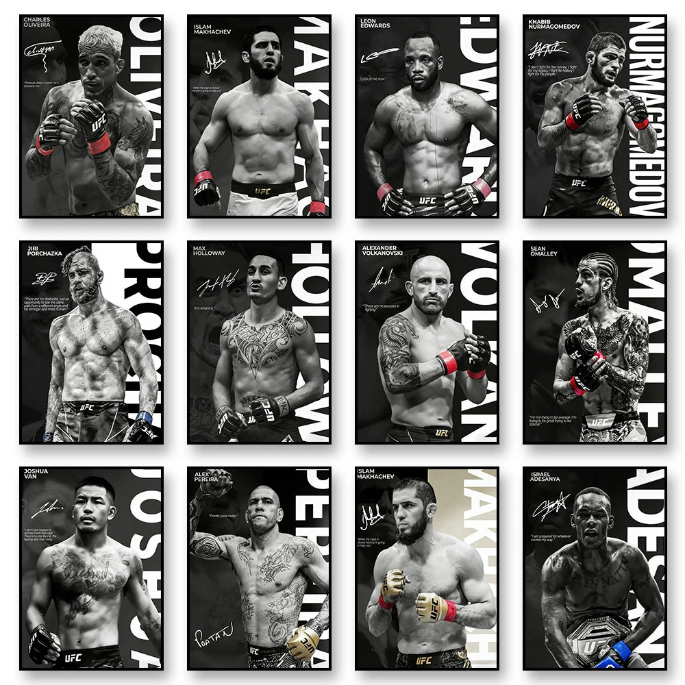 Boxing Star Canvas Wall Art Print Poster MMA Decorative Painting