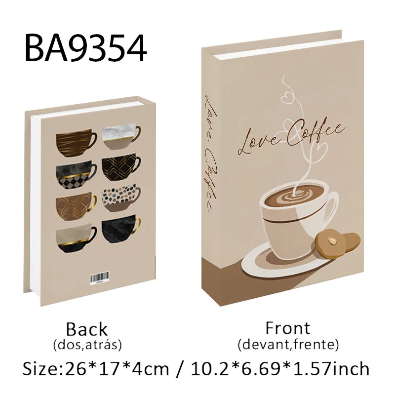 Fashion Luxury Fake Book Storage Box Perfume Decorative Books