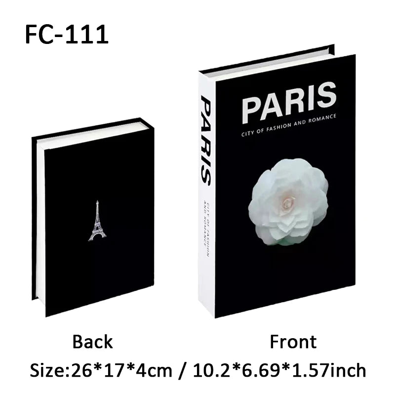 Fashion Luxury Fake Book Storage Box Perfume Decorative Books