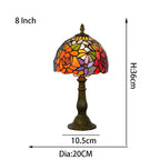 European Style Table Lamp Stained Glass Reading Light