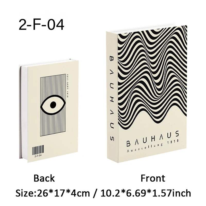 Black Cat Monet Bauhaus Luxe Decorative Books Fake Book Storage