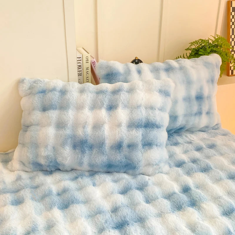 2pcs Fluffy Plush Pillowcase