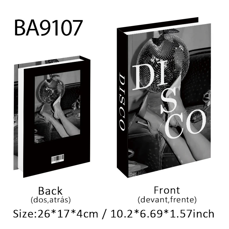 Fashion Luxury Fake Book Storage Box Perfume Decorative Books