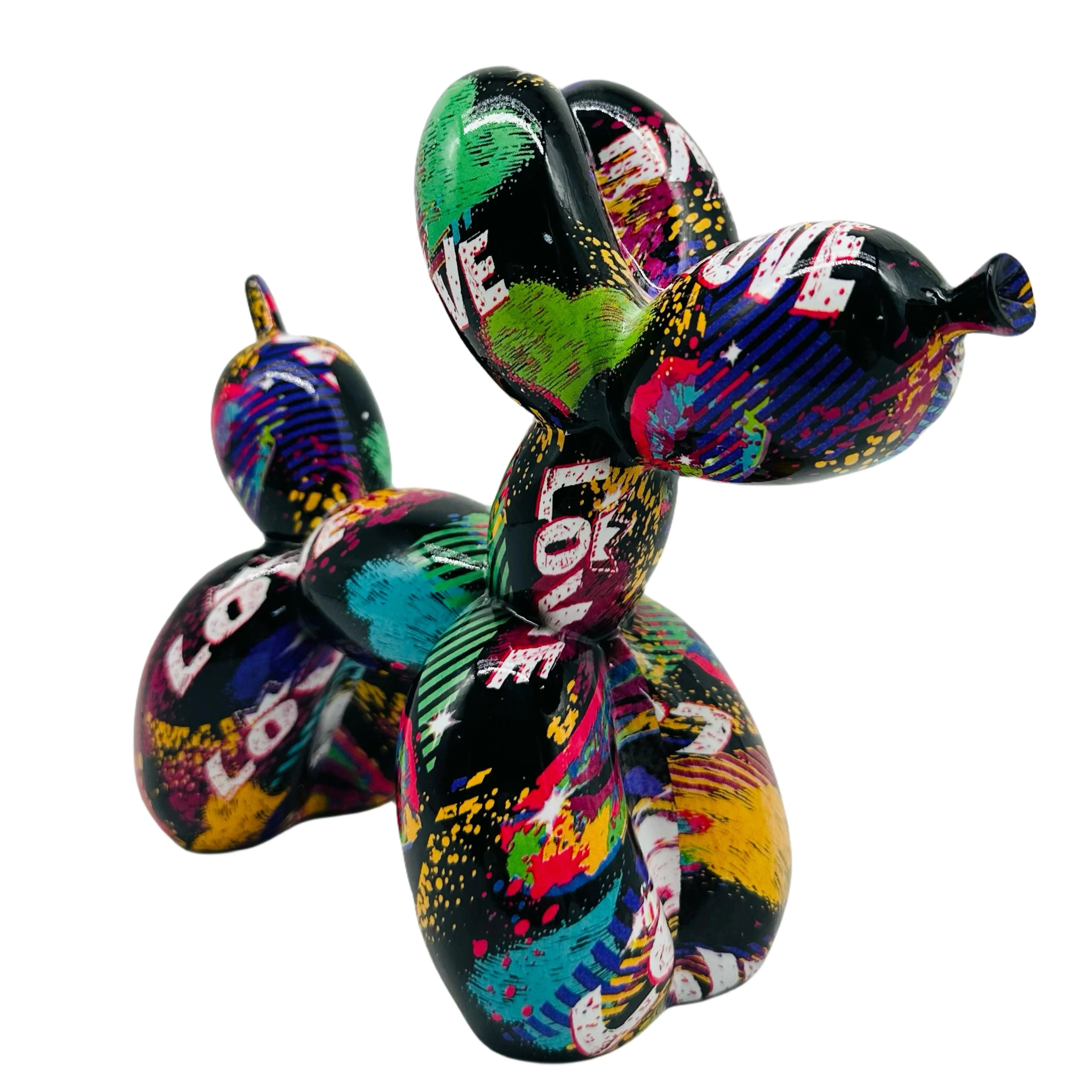 Resin LOVE Balloon Dog Statue