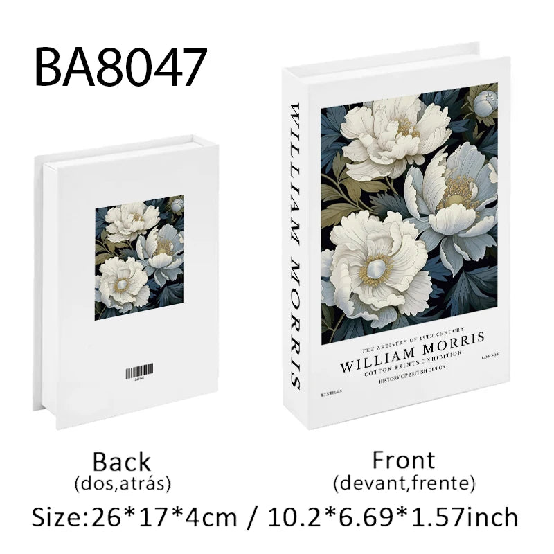 Fashion Paris Milan Luxe Fake book Decorative Books Storage Box