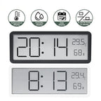 LCD Screen Digital Wall Clock Time Temperature Humidity Time Display