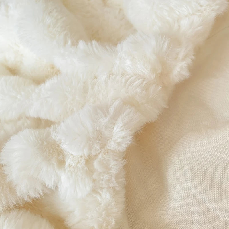 2pcs Fluffy Plush Pillowcase