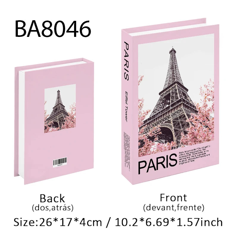 Fashion Luxury Fake Book Storage Box Perfume Decorative Books