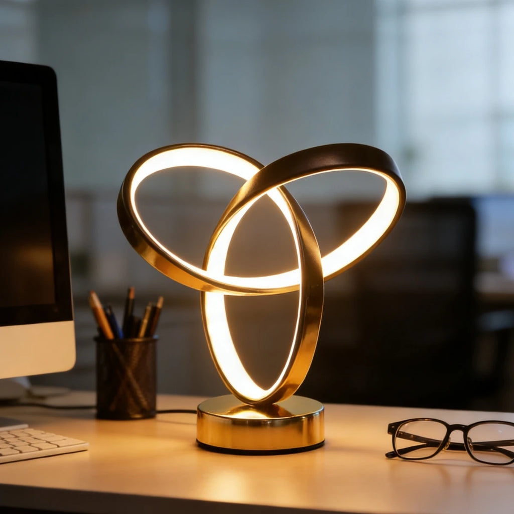 USB Creative Modern Art Desk Lamp Tri color Lighting