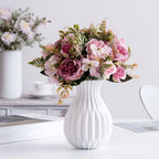 1PC Plastic Vases White Imitation Ceramic Flower Pot