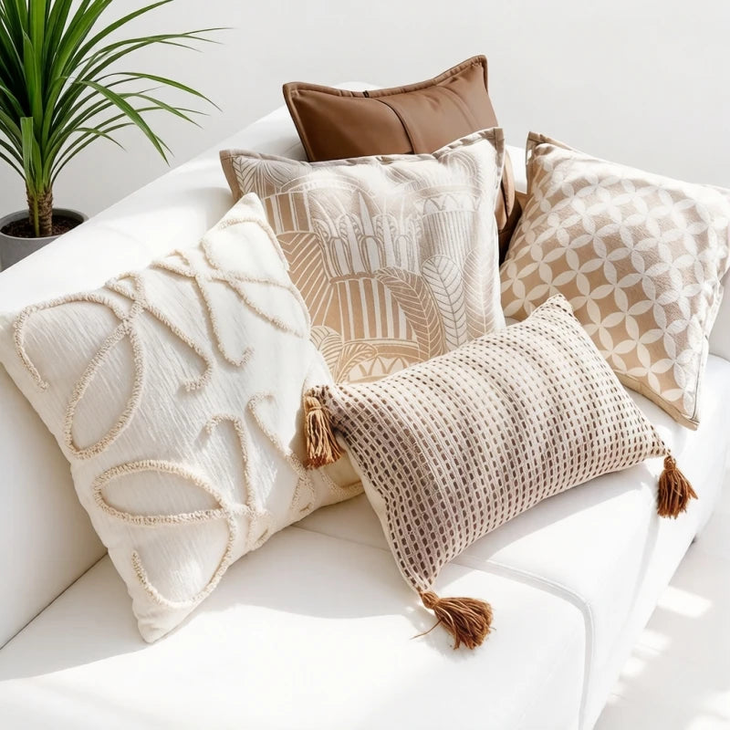 Textured Woven 45x45 Decorative Pillowcase