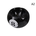 Unique Black Eight Ceramic Ashtray