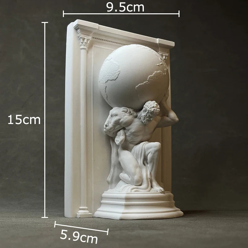 Hercules Mythical Figures Plaster Statue Desk Decoration