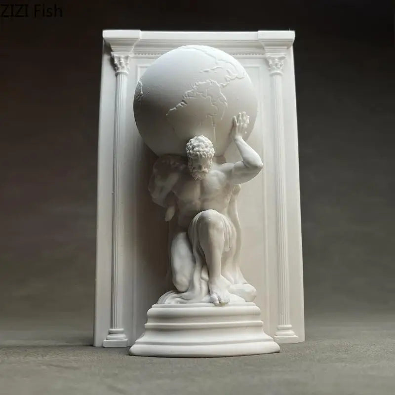 Hercules Mythical Figures Plaster Statue Desk Decoration
