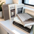 Open Luxury Fake Book Storage Box