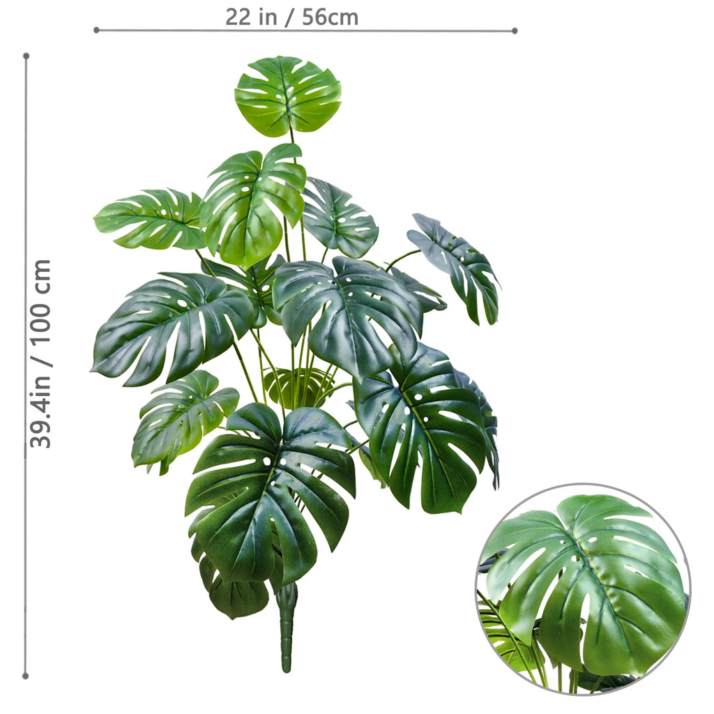Artificial Monstera Plant Fake Palm Tree