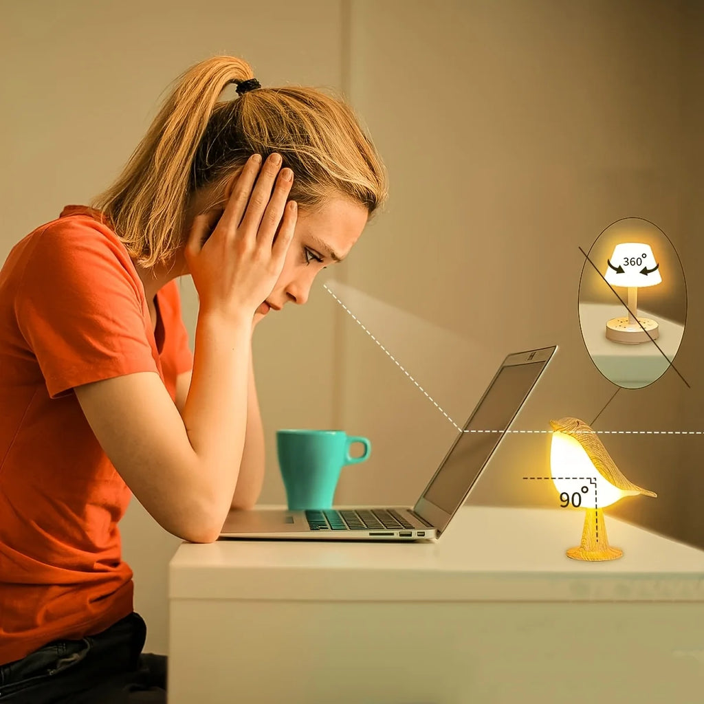 1pc LED Touch-Control Bird Lamp