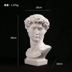 European Home Decoration David Head Resin Statue