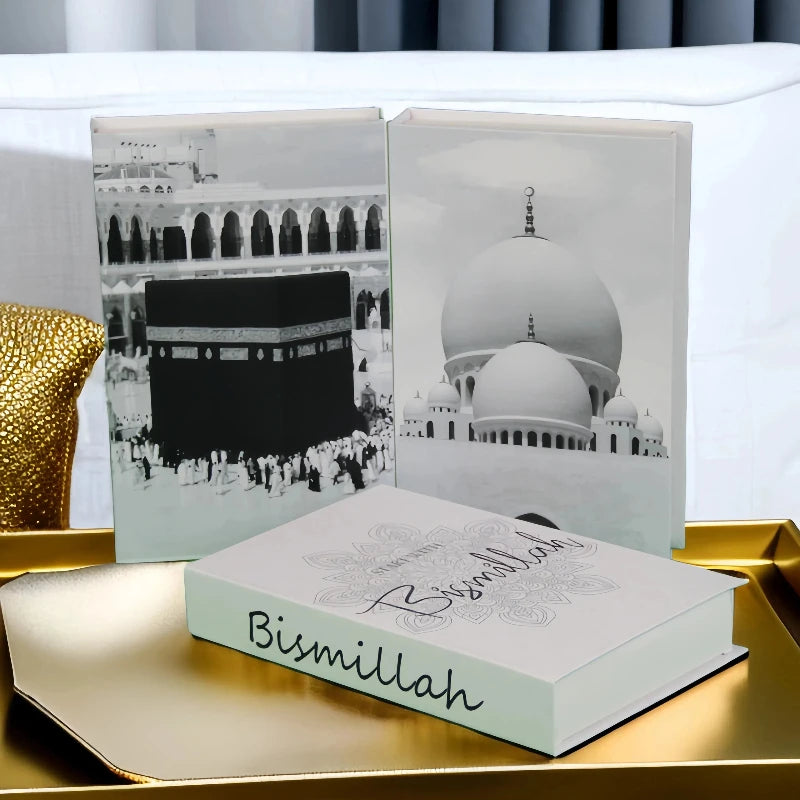 Islamic Kaaba Mosque Luxe Fake Book Storage Box