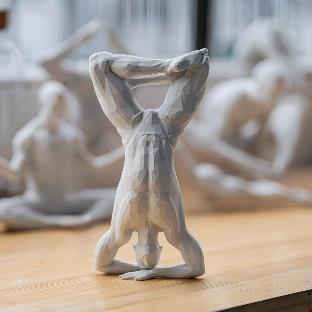 Yoga Man Figurine - Minimalist Home Decor Statue