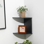 2/4/5 Layers PVC Wooden Corner Shelf