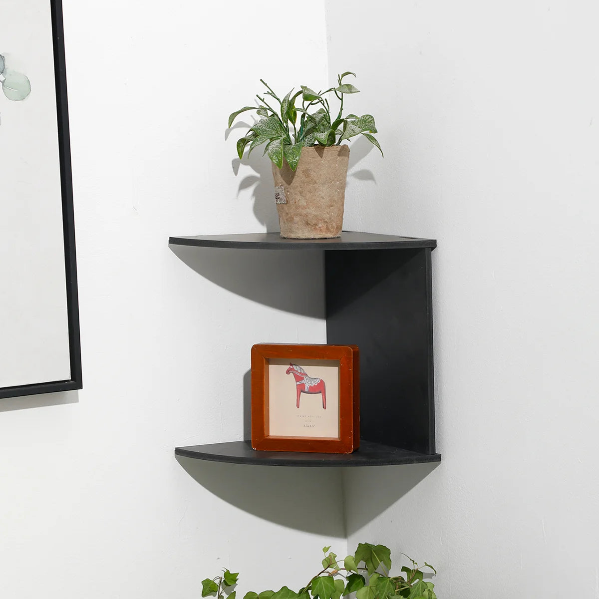 2/4/5 Layers PVC Wooden Corner Shelf