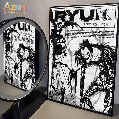 1pc Anime Death Note Classic Vintage poster art HD canvas