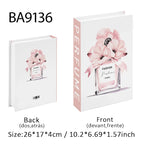 Luxury Perfume Fake Book Storage Box