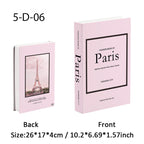Fashion Luxury Fake Book Storage Box Perfume Decorative Books