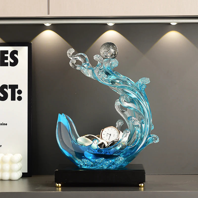Statuette,Wind And Water Rise,storage Decoration