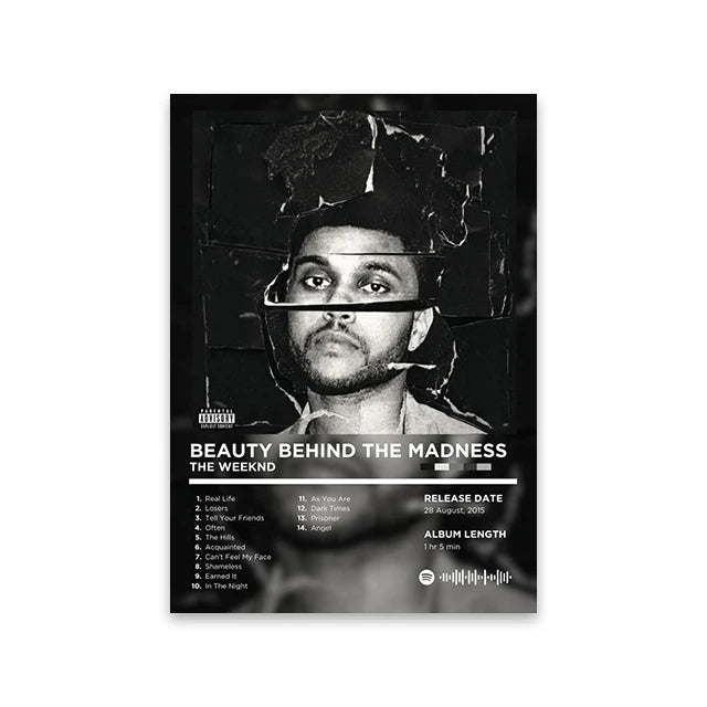 Rapper Album Cover Retro Poster Music Canvas Wall Art Print