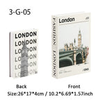 Fashion Paris Milan Luxe Fake book Decorative Books Storage Box