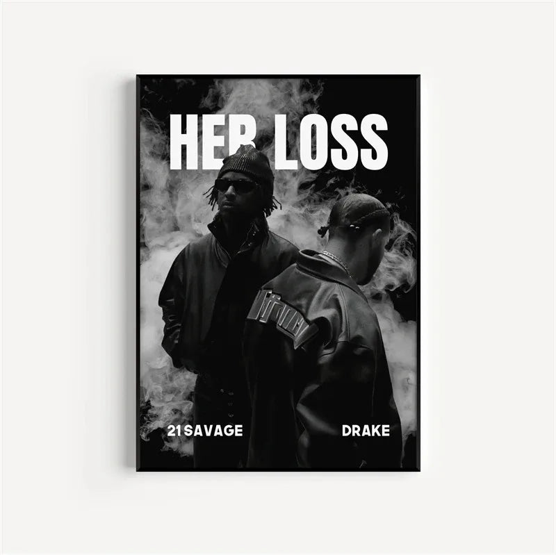 Black and White Drake Concert Cover Poster